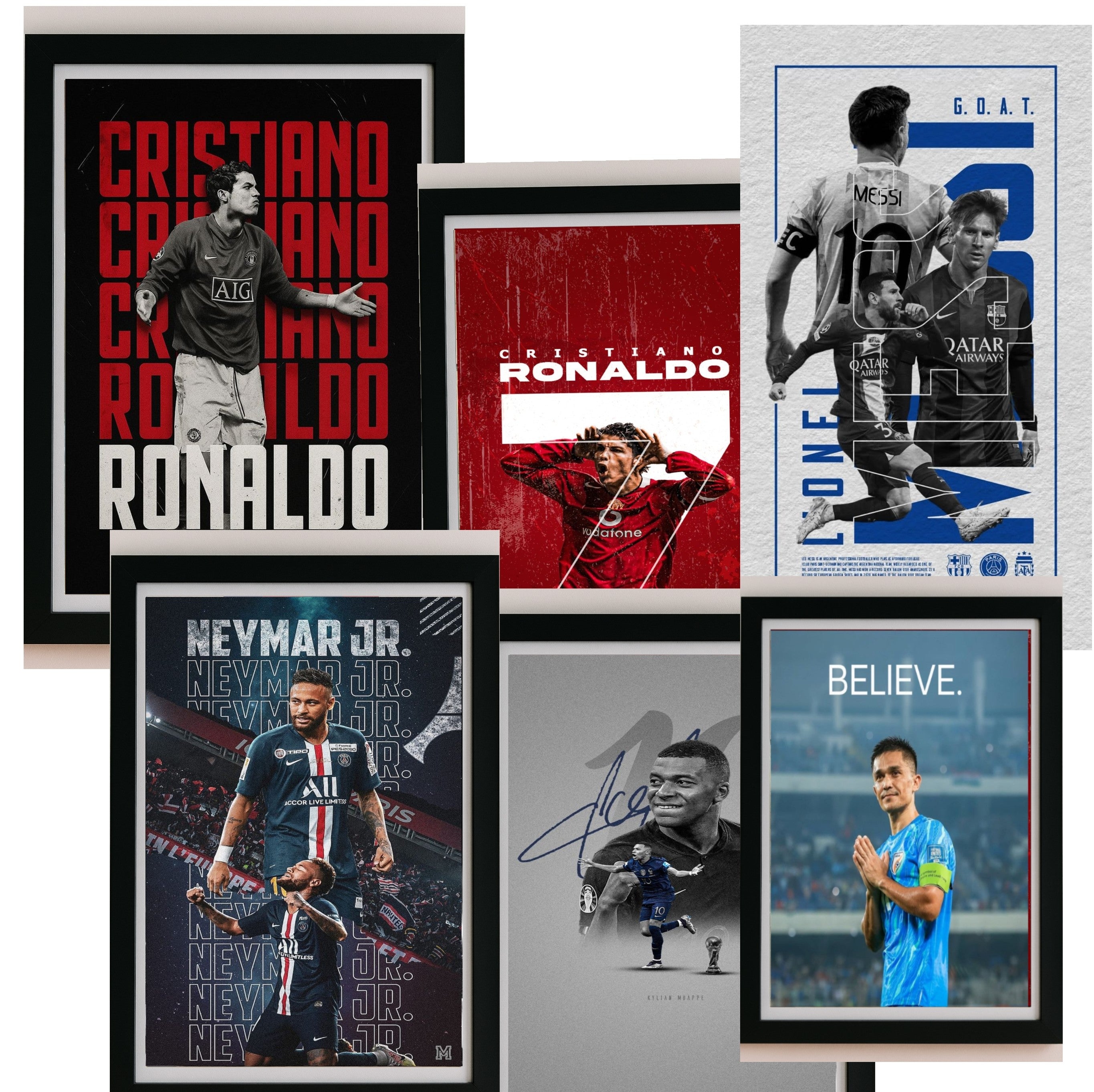FAMOUS FOOTBALLERS FRAME