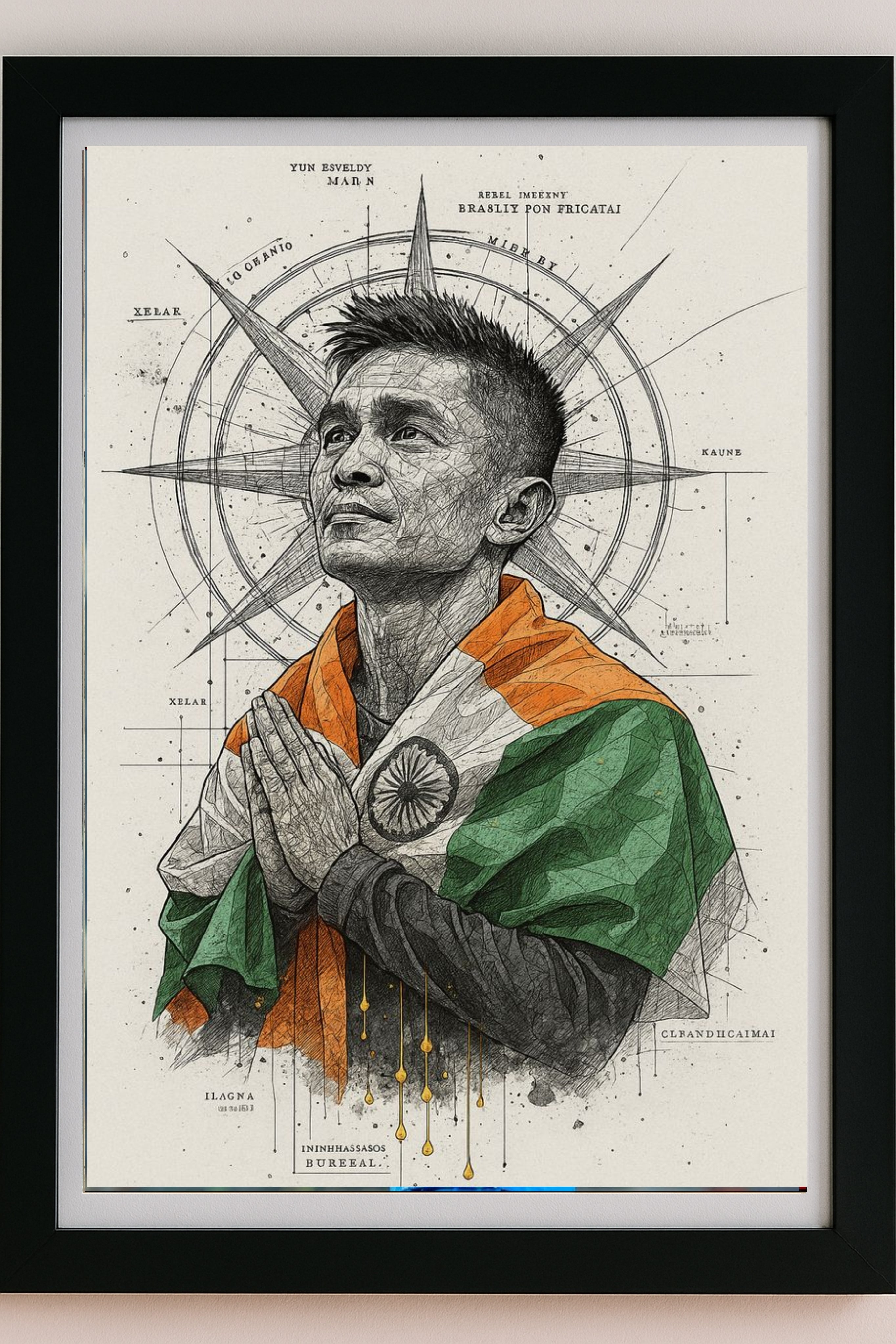 Sunil chhetri's photo frame