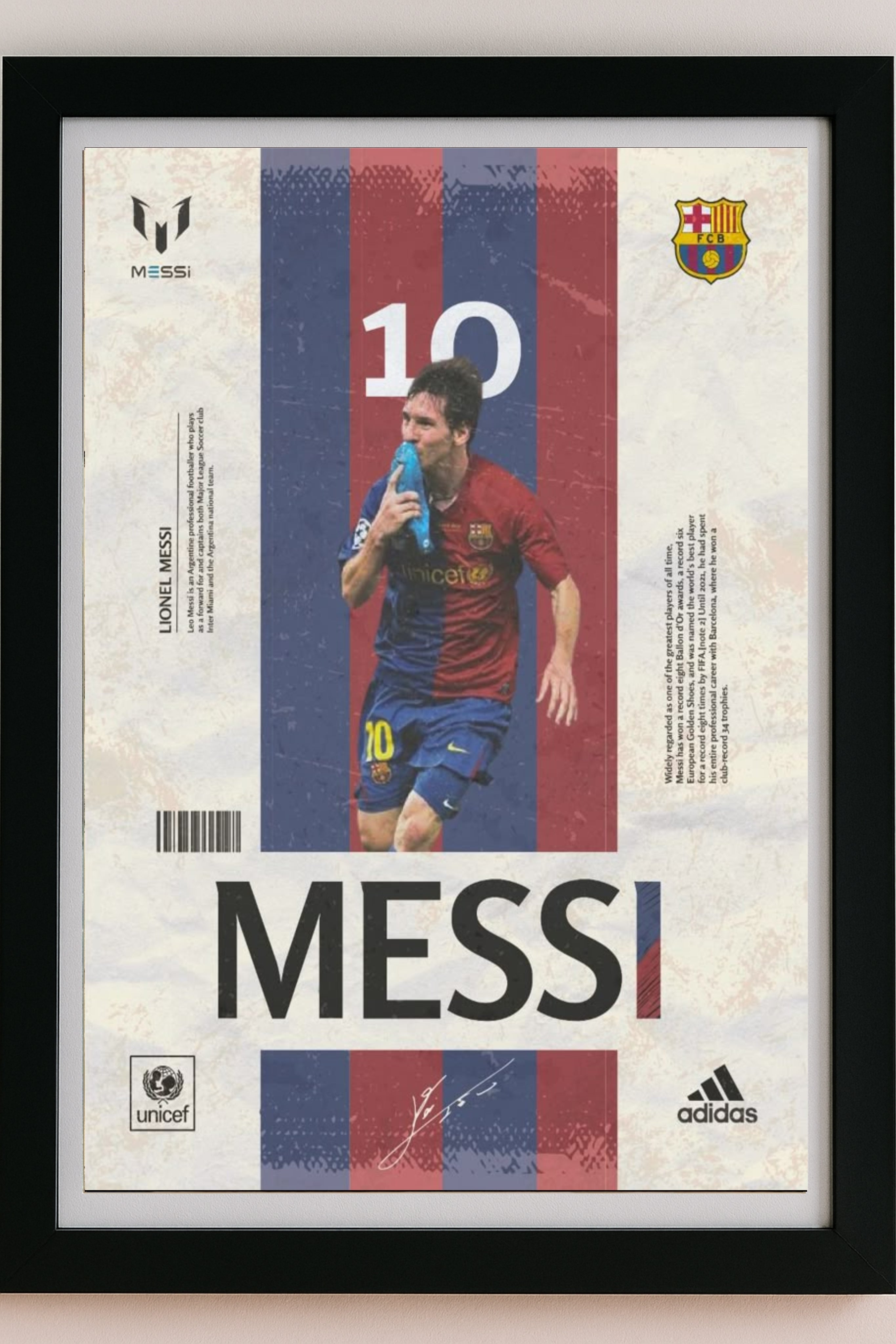 Lionel Messi's photo frame