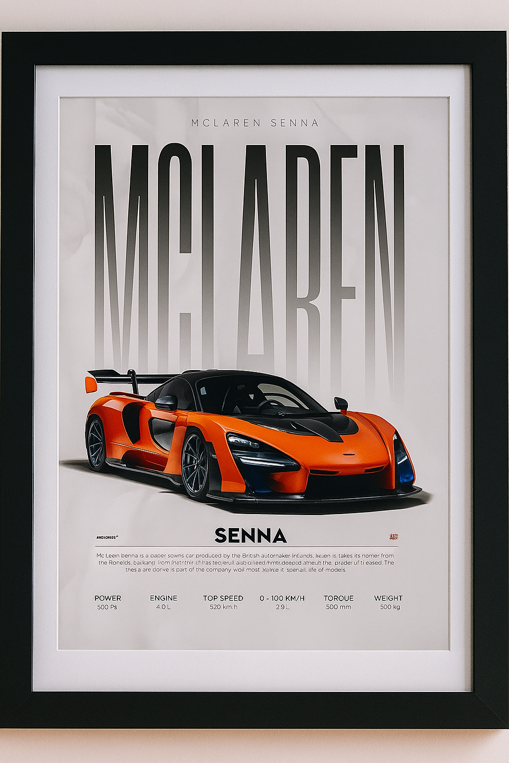 MCLAREN SINNA CAR FRAME