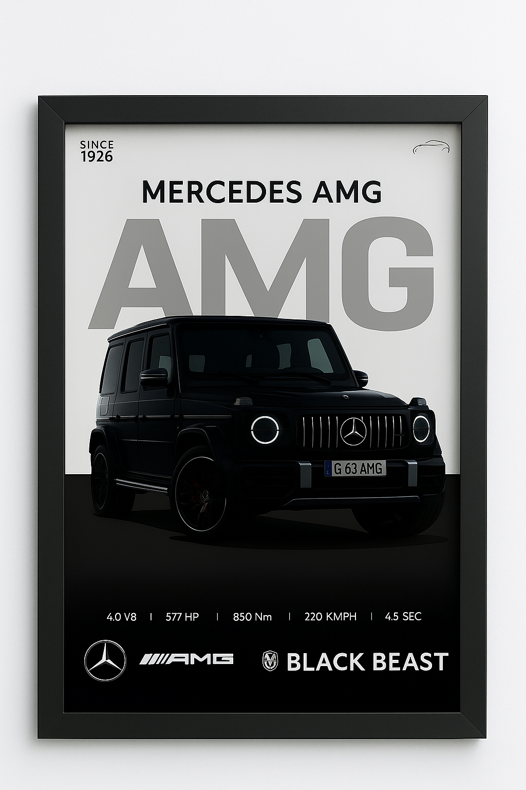 Mercedes AMG G63 Wall Frame