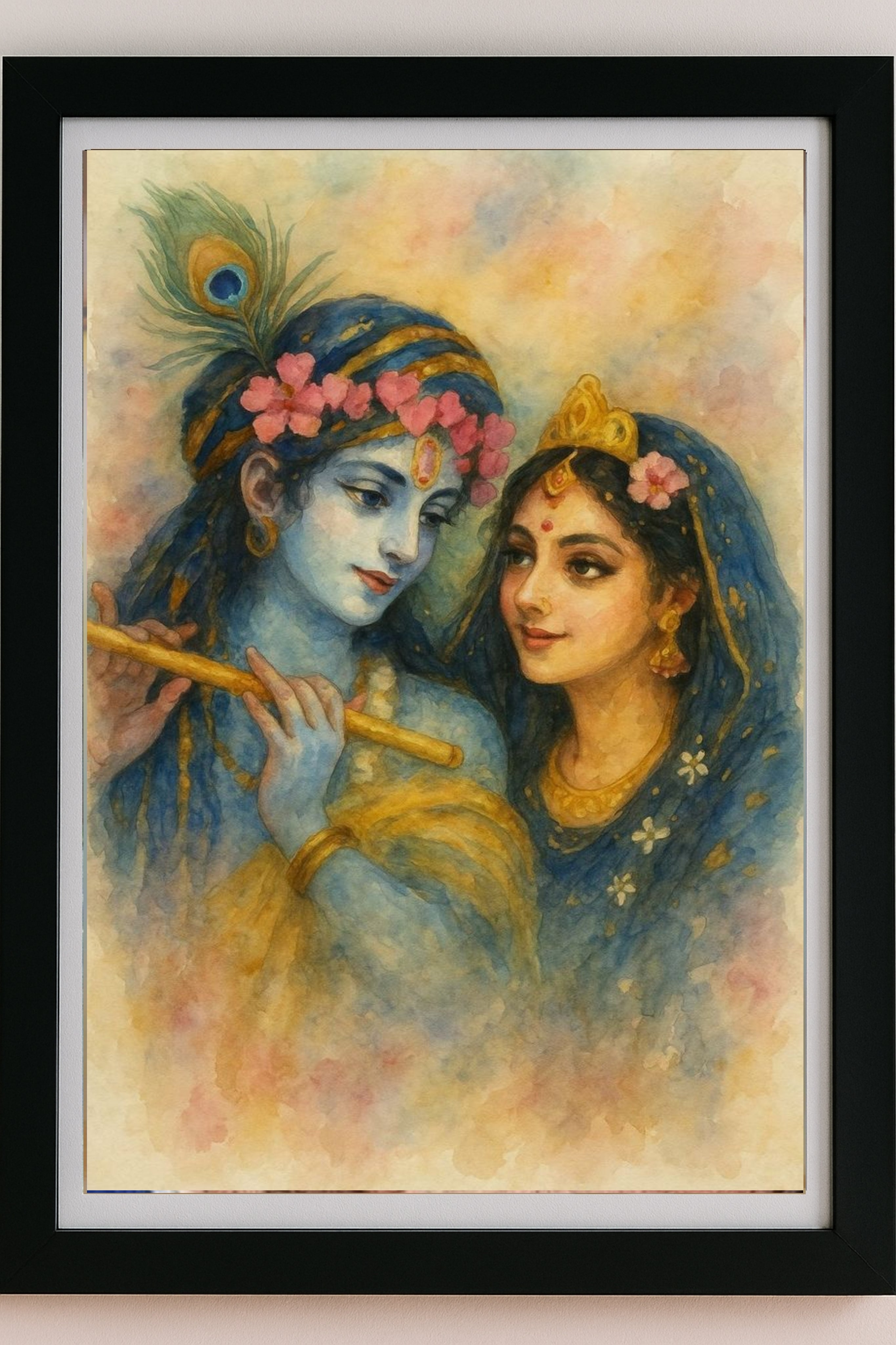 Beautiful frame of Radha Krishna